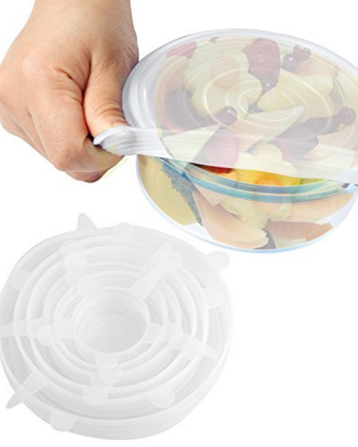 Silicone Bowl Covers - 6 pack